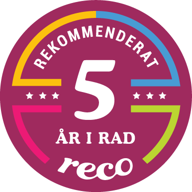5 år i rad rekommenderat företag