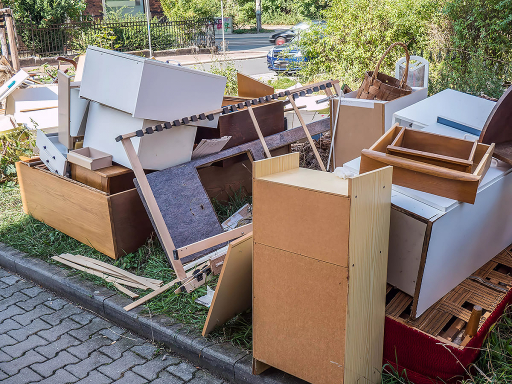 Inventarier som ska skickas till återvinning