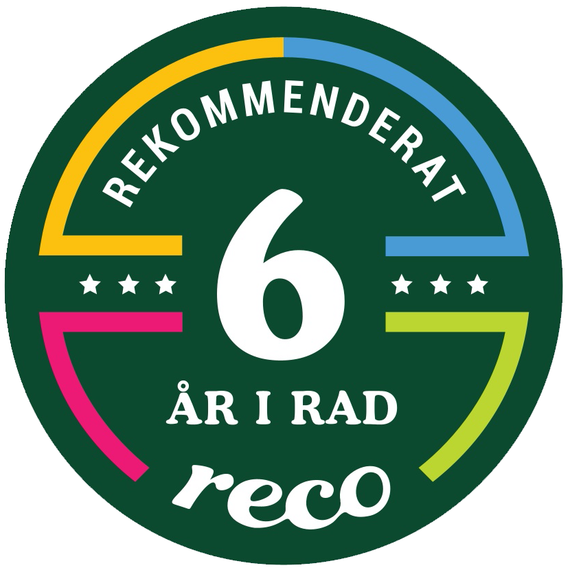 5 år i rad rekommenderat företag